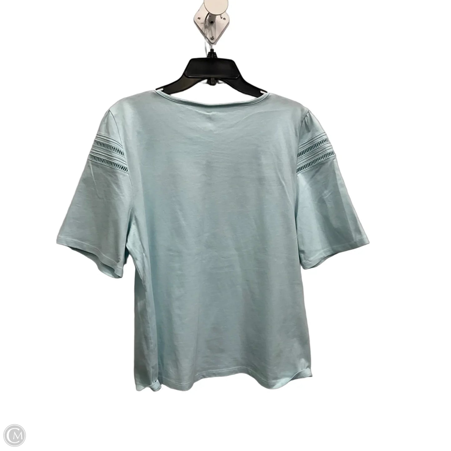Top Short Sleeve By Talbots In Blue, Size: Xl