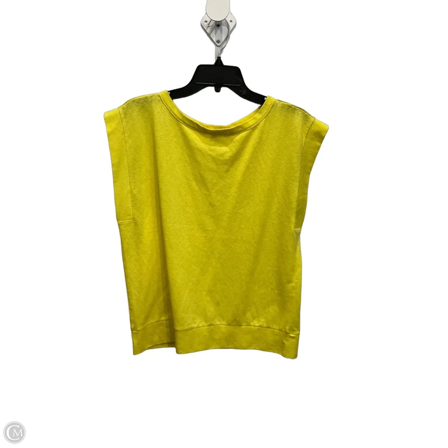 Top Sleeveless Basic By Loft In Yellow, Size: M