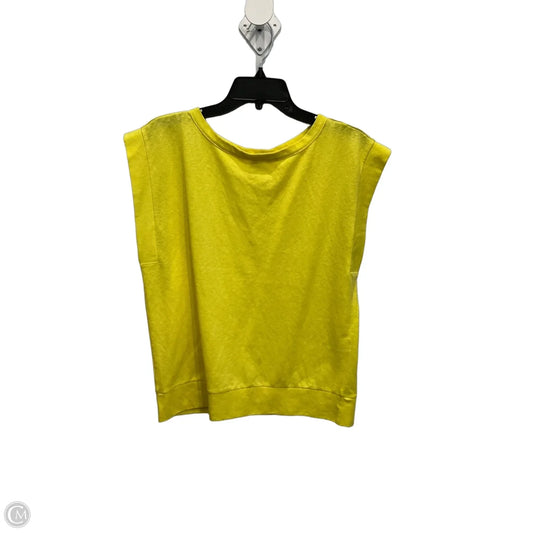Top Sleeveless Basic By Loft In Yellow, Size: M