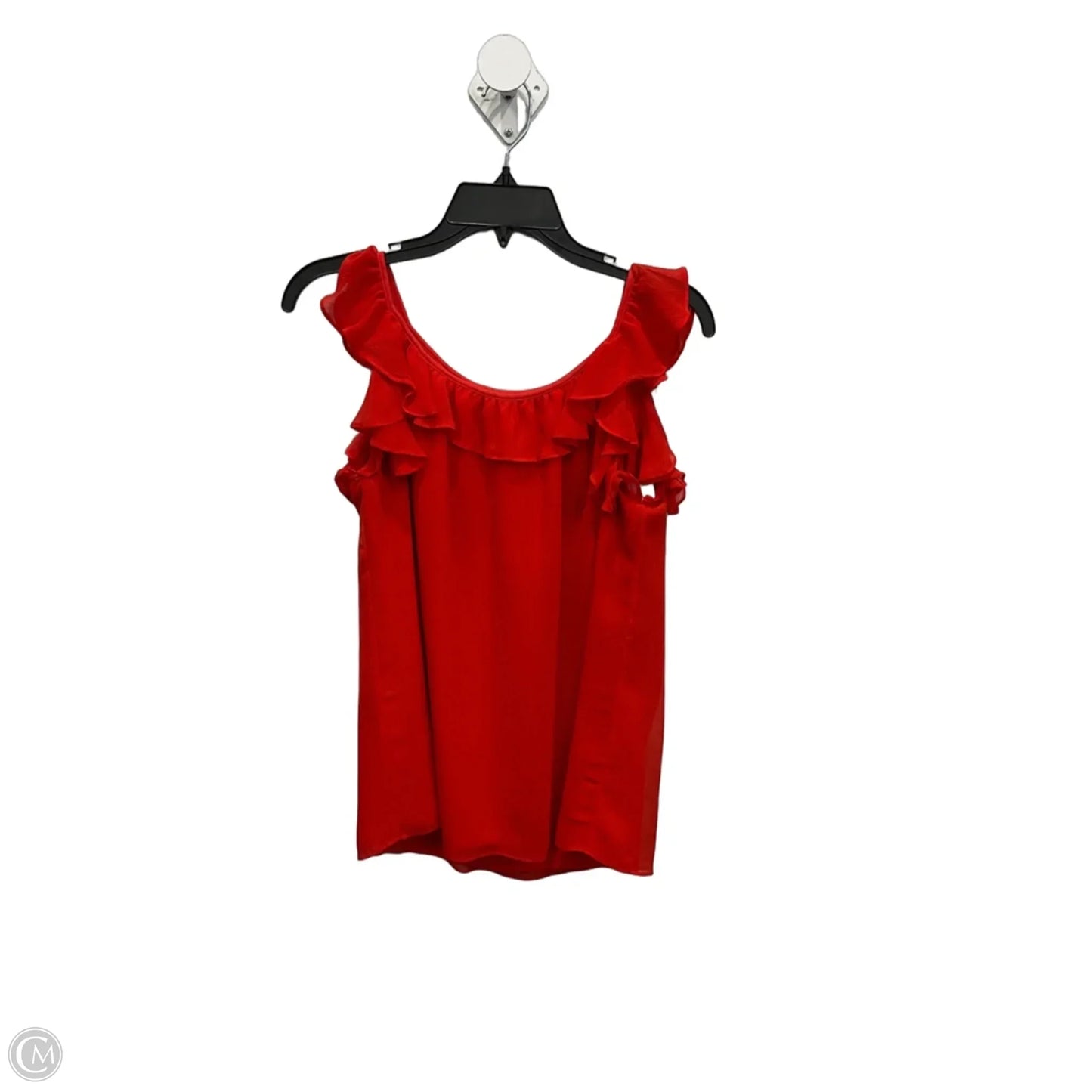 Top Sleeveless Basic By Banana Republic In Red, Size: M