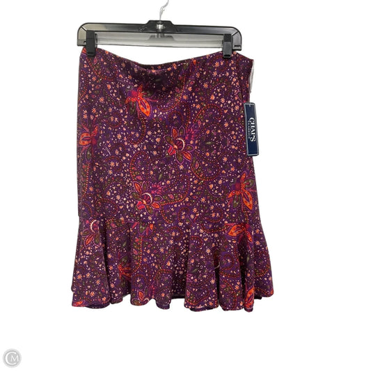 Skirt Mini & Short By Chaps In Purple, Size: L