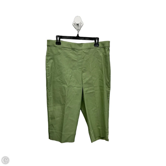 Capris By Alfred Dunner In Green, Size: 14p