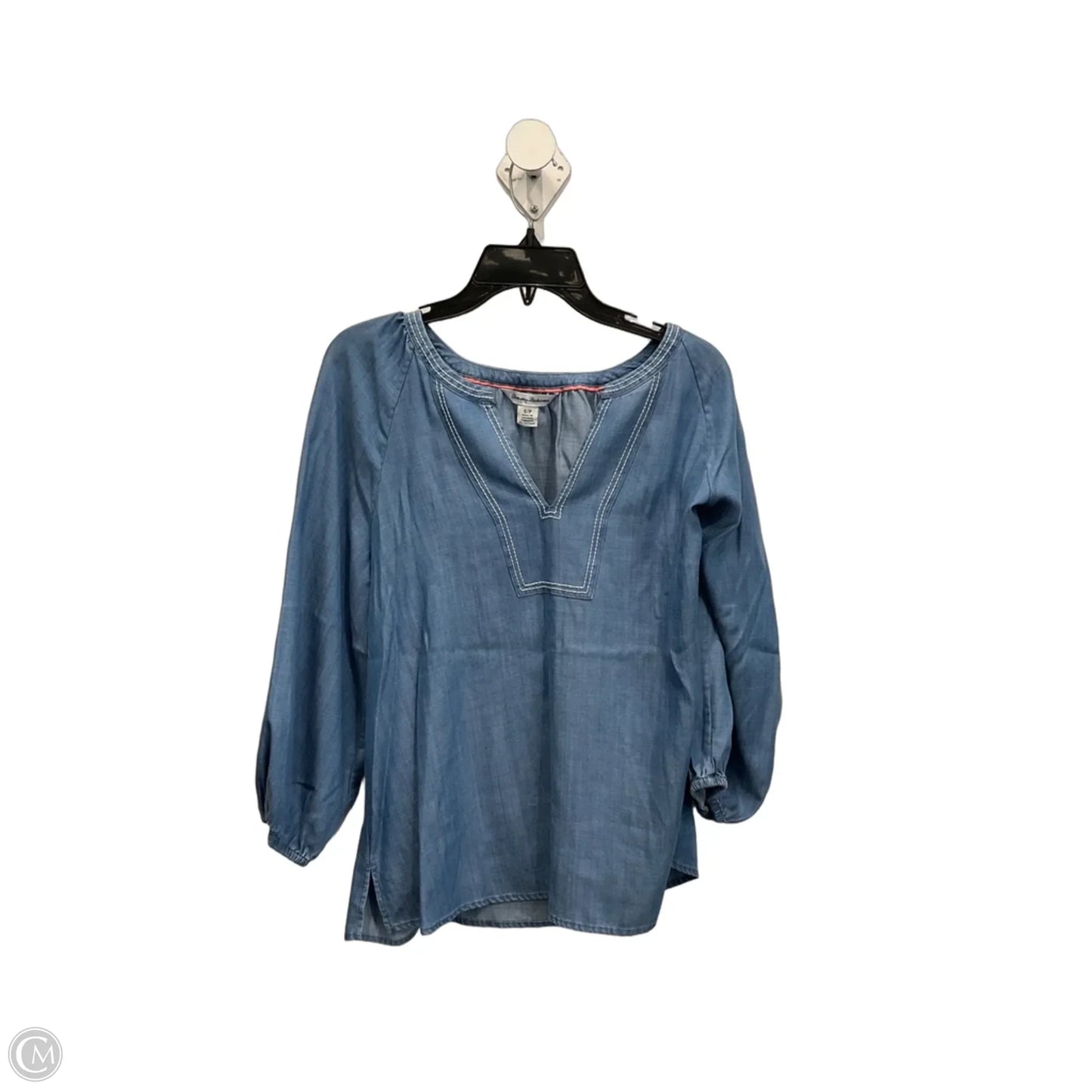 Top 3/4 Sleeve By Tommy Bahama In Blue, Size: Sp