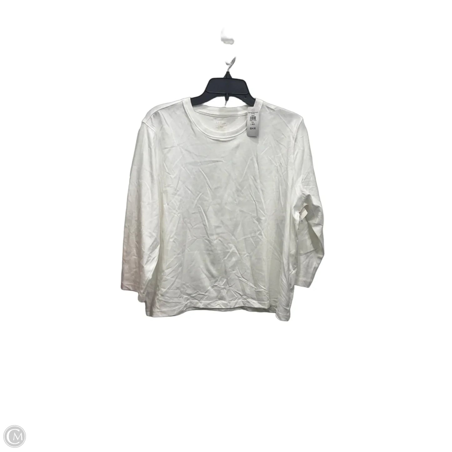Top 3/4 Sleeve Basic By L.l. Bean In White, Size: L