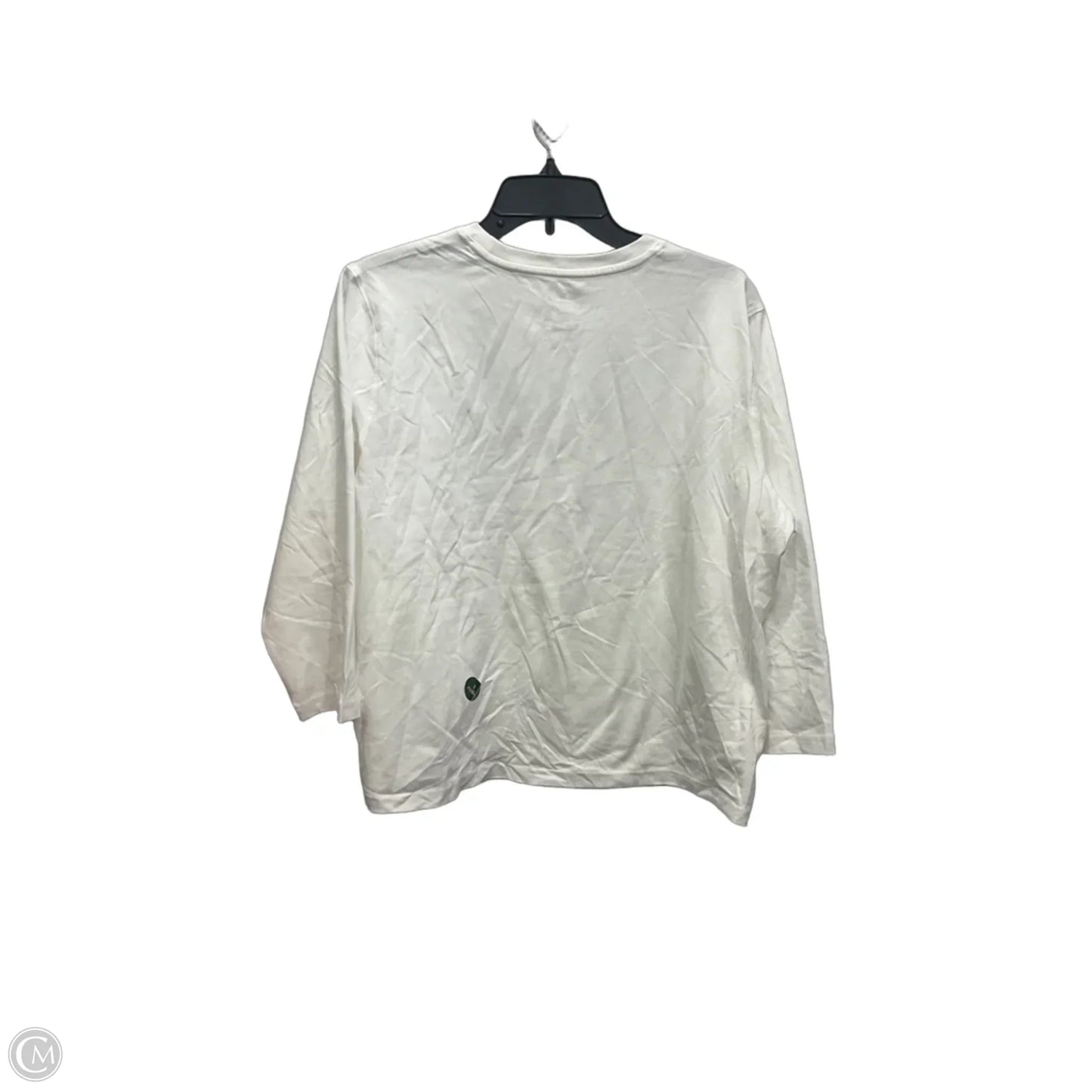 Top 3/4 Sleeve Basic By L.l. Bean In White, Size: L