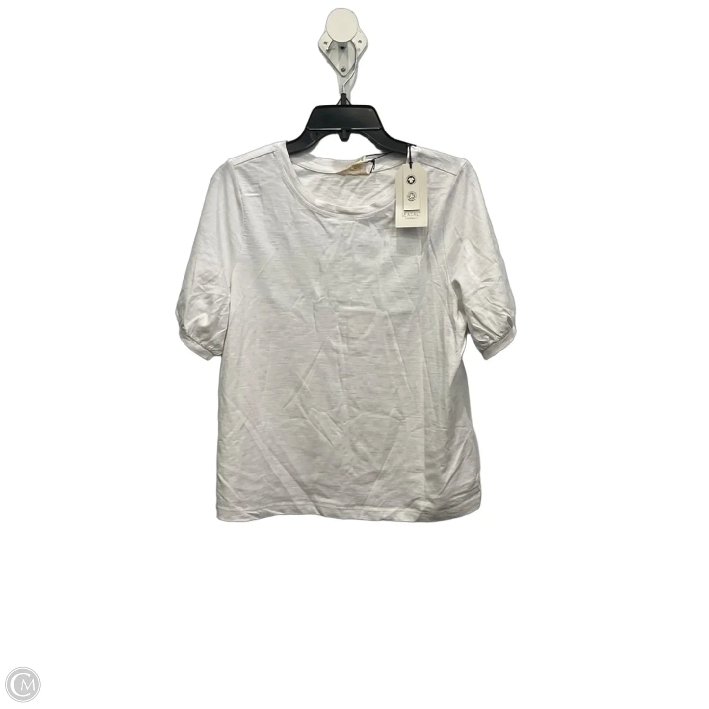 Top Short Sleeve Basic By Clothes Mentor In White, Size: M