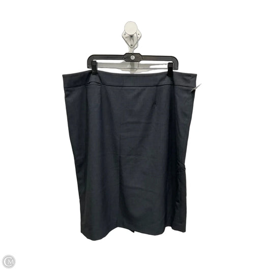 Skirt Midi By Calvin Klein In Grey, Size: 18