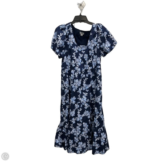 Dress Casual Midi By J. Crew In Blue, Size: Xl