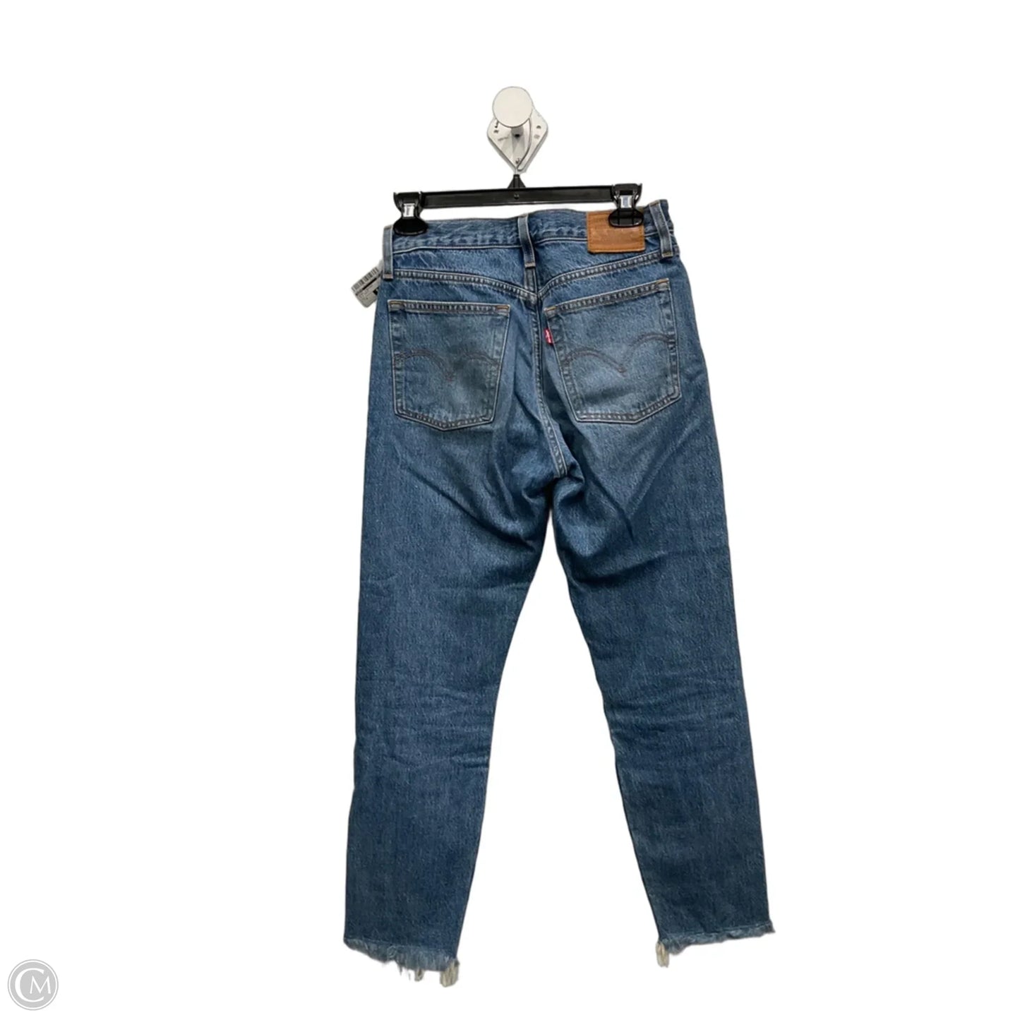 Jeans Straight By Levis In Blue Denim, Size: 4