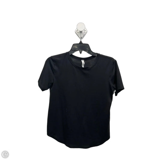 Athletic Top Short Sleeve By Lululemon In Black, Size: S