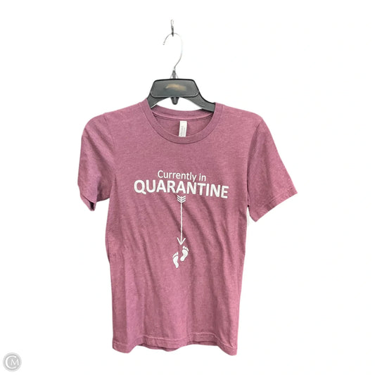 Maternity Top Short Sleeve By Bella + Canvas, Size: Xs