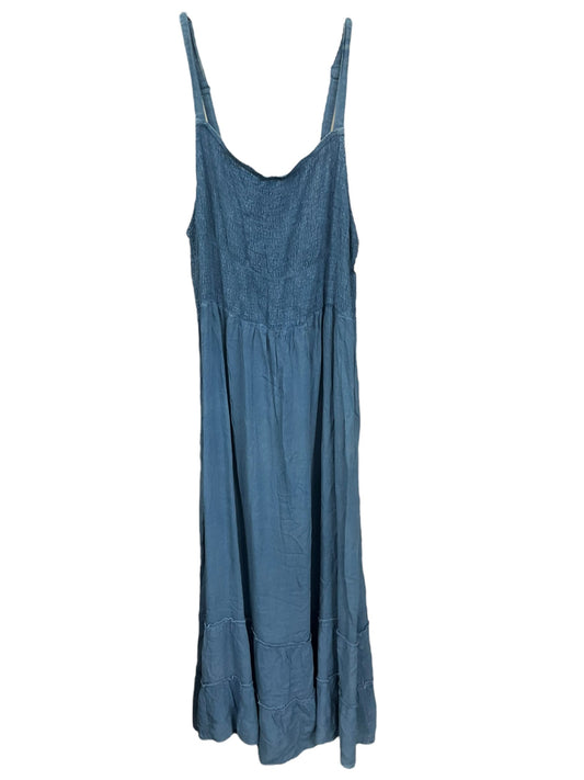 Blue Denim Dress Casual Maxi Clothes Mentor, Size 2x