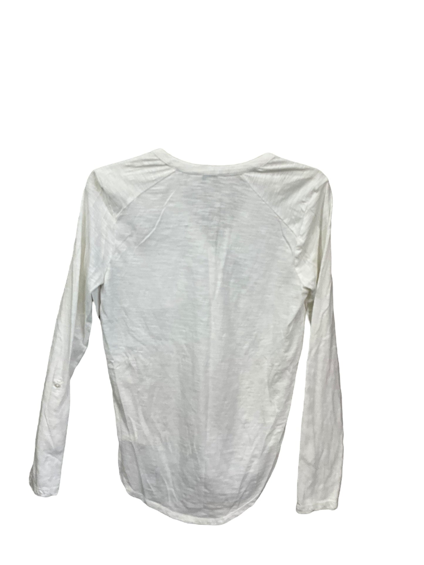 Blouse Long Sleeve By Lucky Brand In White, Size: Xs