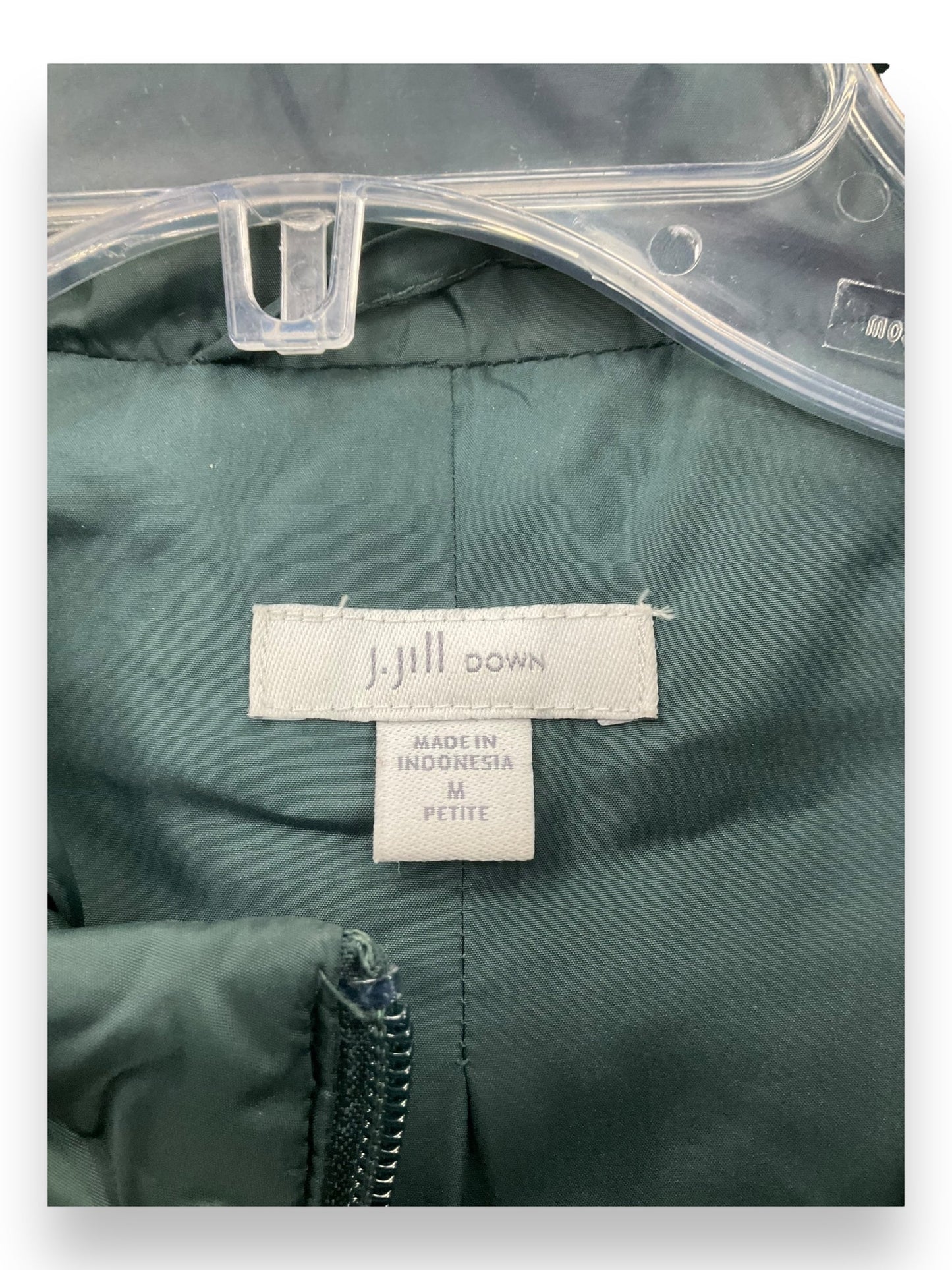 Vest Puffer & Quilted By J. Jill In Green, Size: M