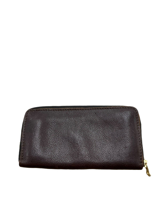 Wallet Leather By Clothes Mentor, Size: Large