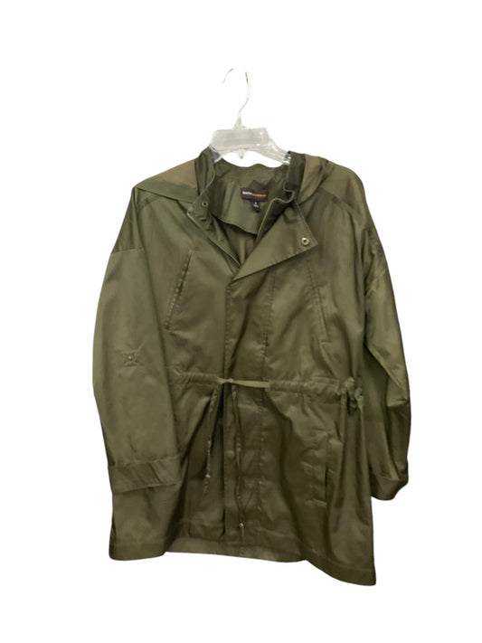 Coat Raincoat By Dana Buchman In Green, Size: M