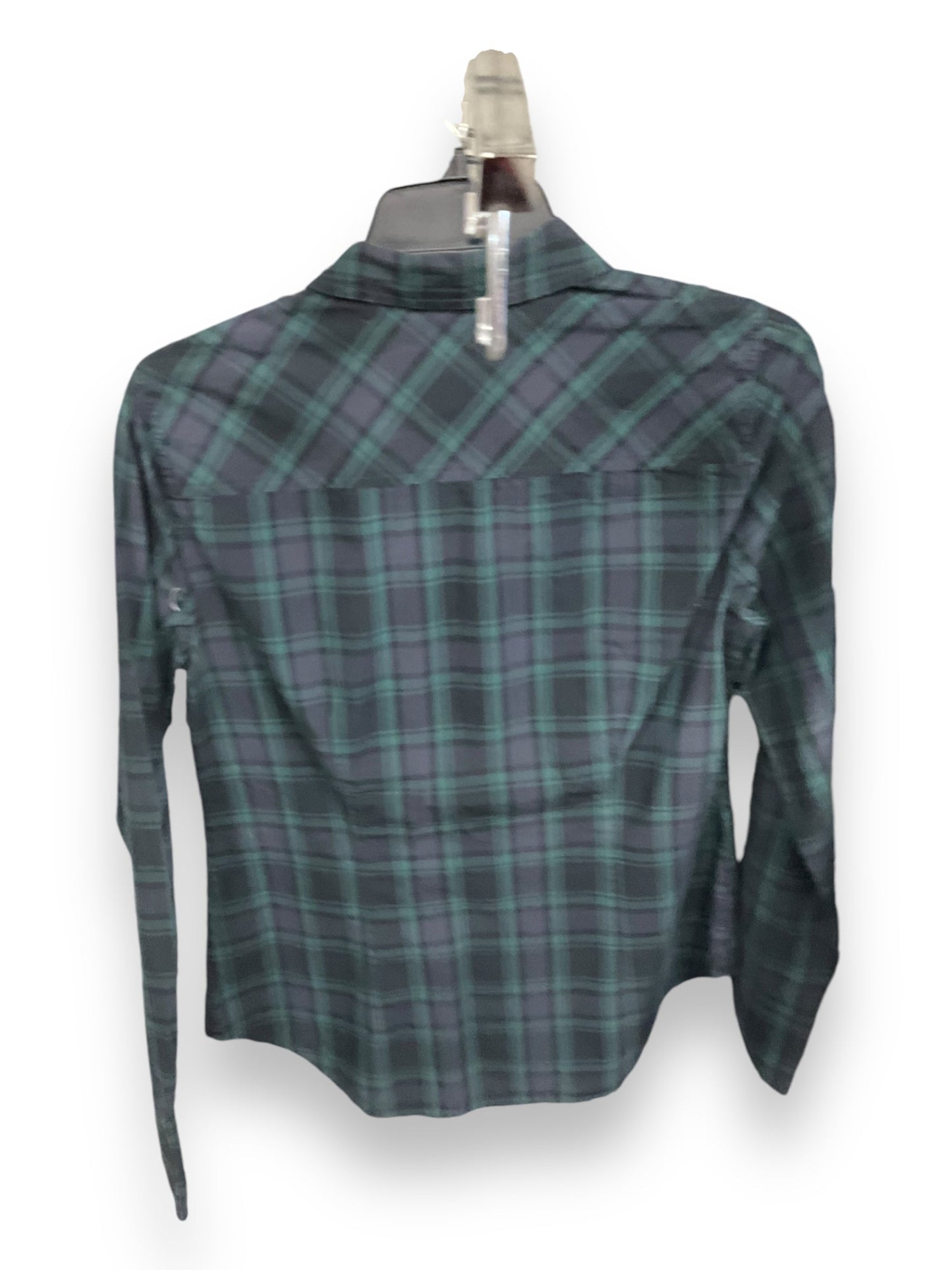 Top Long Sleeve By J. Crew In Plaid Pattern, Size: 6