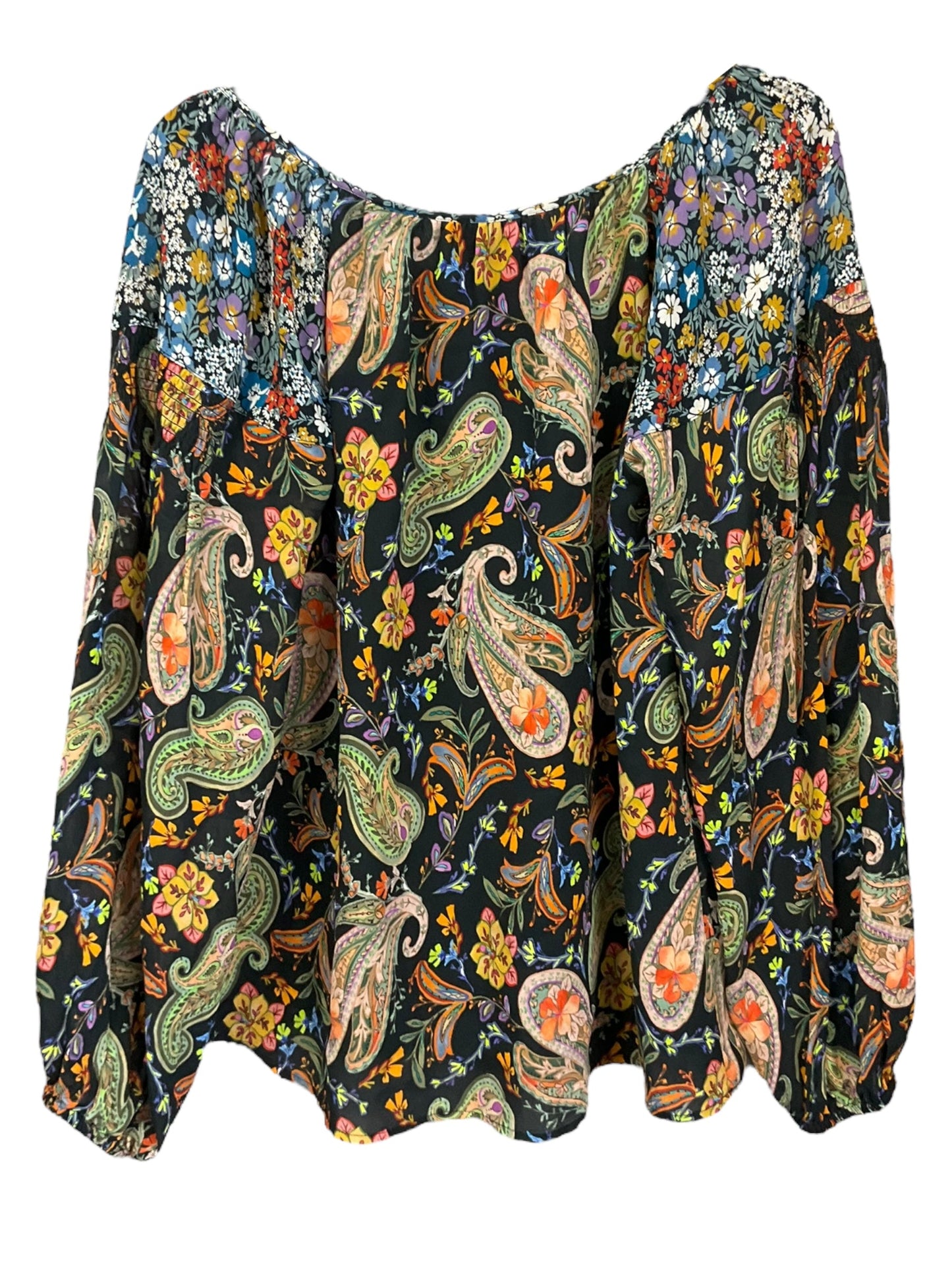 Floral Print Top Long Sleeve Johnny Was, Size S