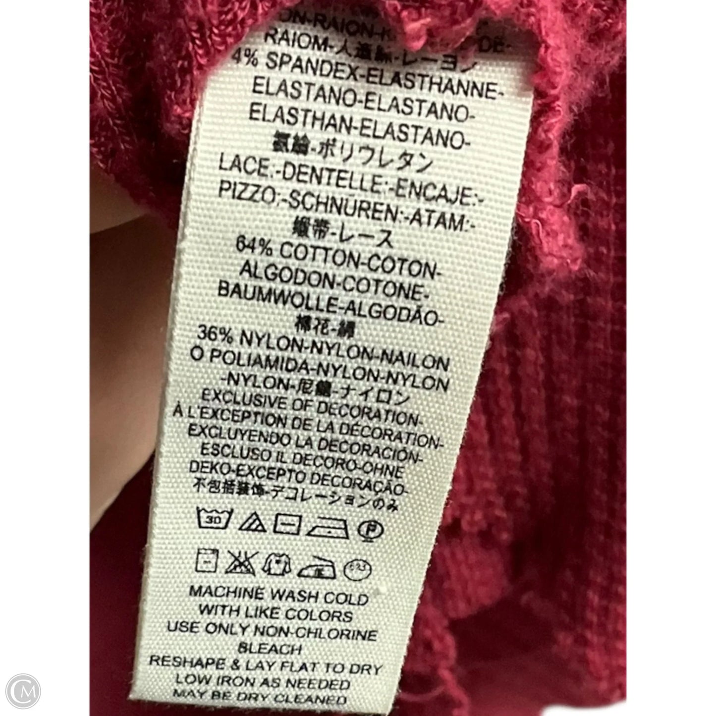 Top Long Sleeve By Free People In Pink, Size: M