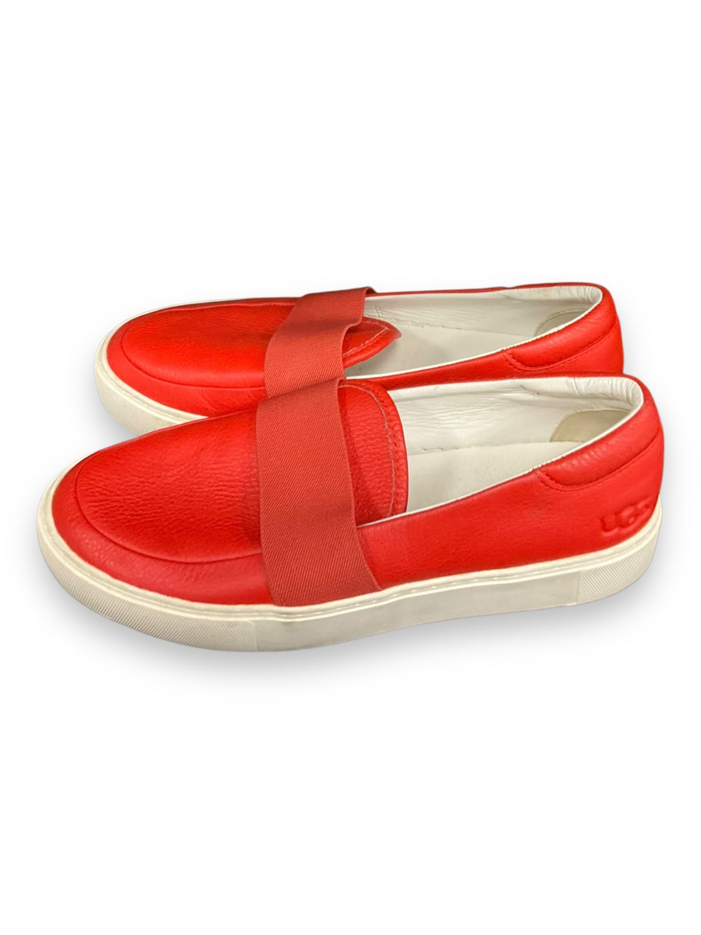 Shoes Designer By Ugg In Red & White, Size: 9.5