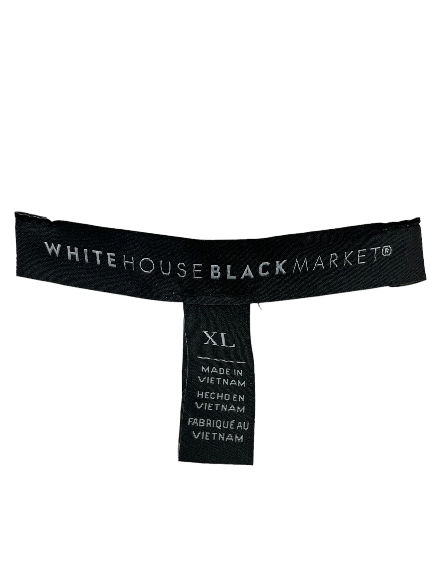 White Top Sleeveless White House Black Market, Size Xl