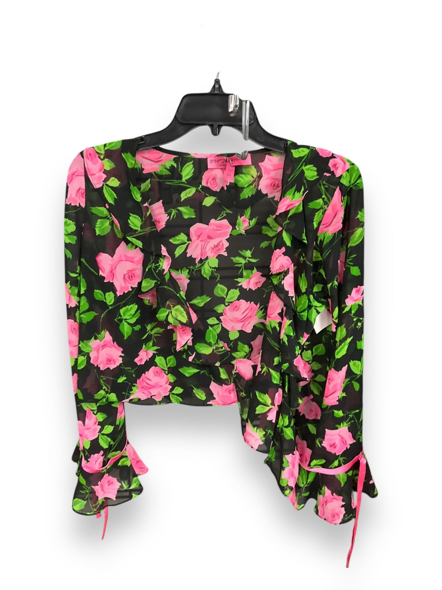 Bolero By Betsey Johnson In Floral Print, Size: M