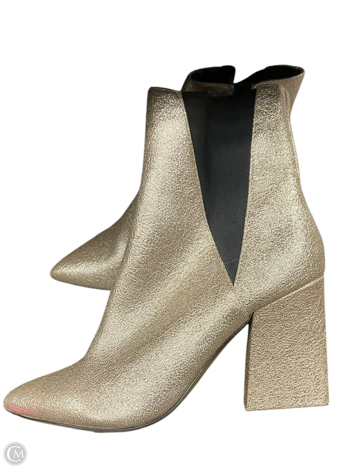 Boots Ankle Heels By Express In Gold, Size: 8