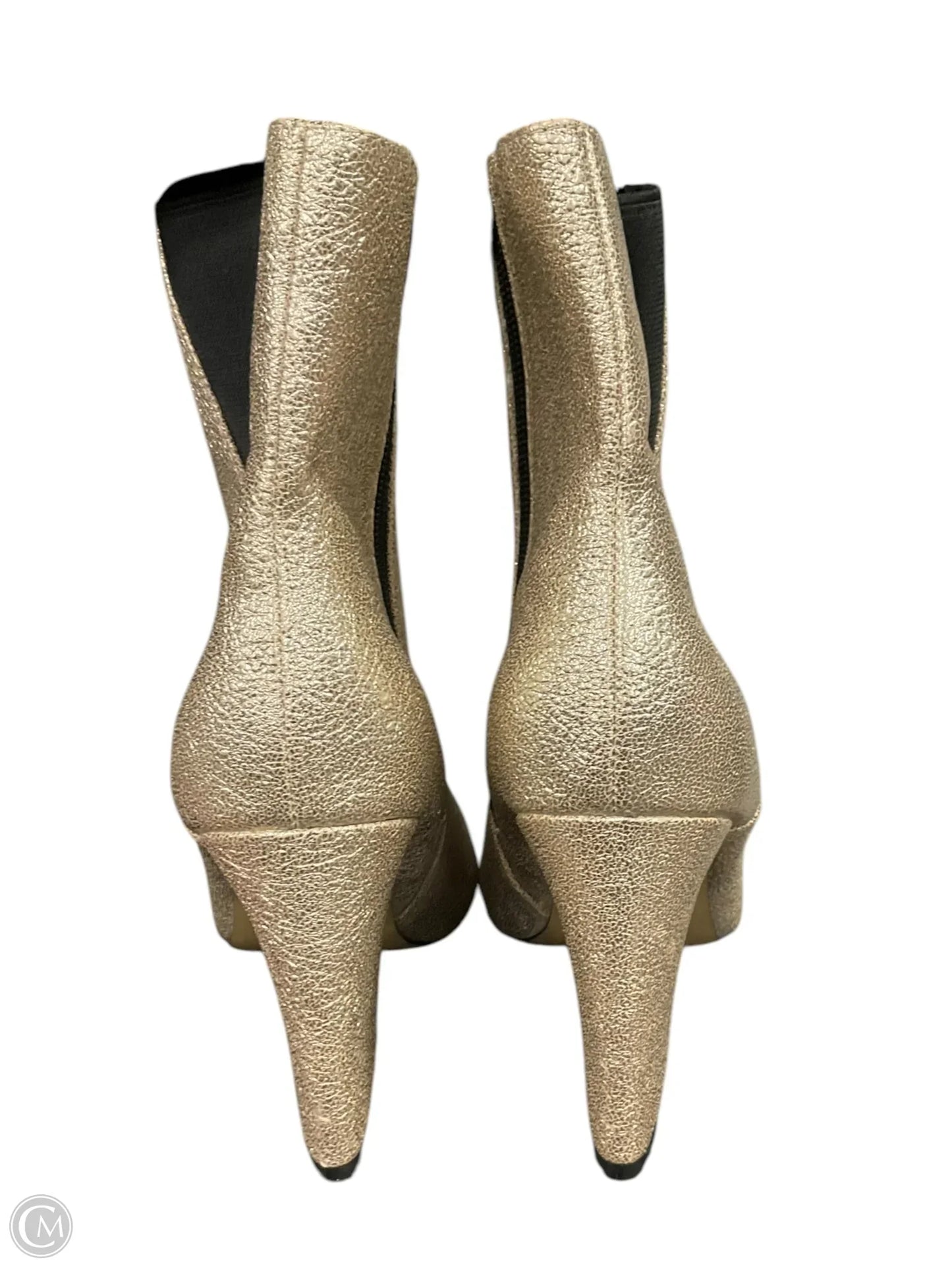 Boots Ankle Heels By Express In Gold, Size: 8