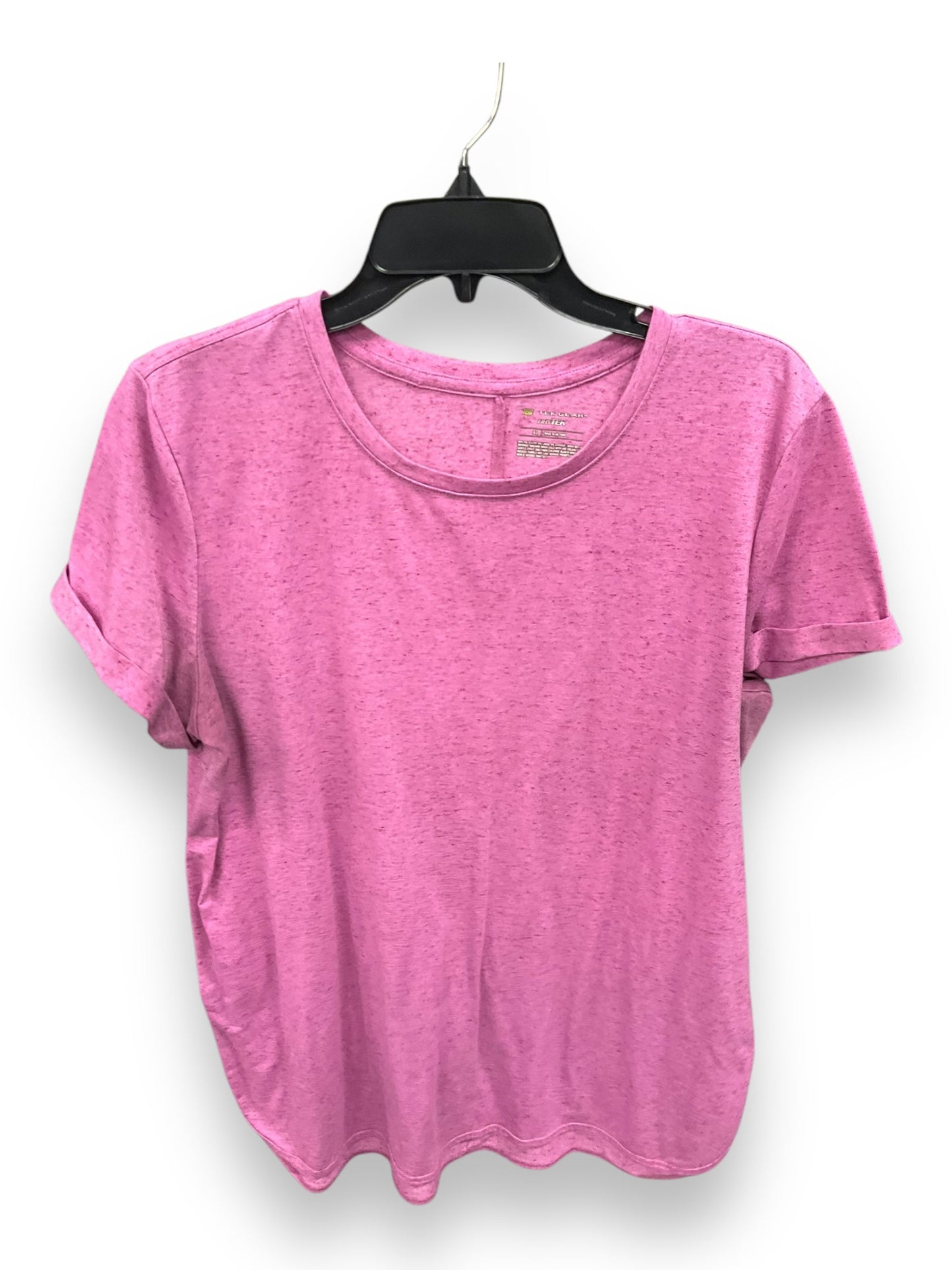 Athletic Top Short Sleeve By Tek Gear In Pink, Size: Xl
