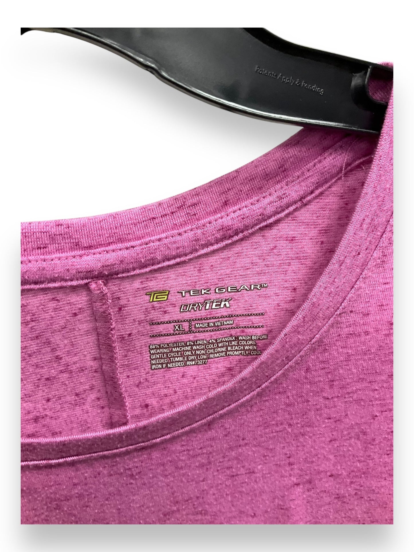 Athletic Top Short Sleeve By Tek Gear In Pink, Size: Xl