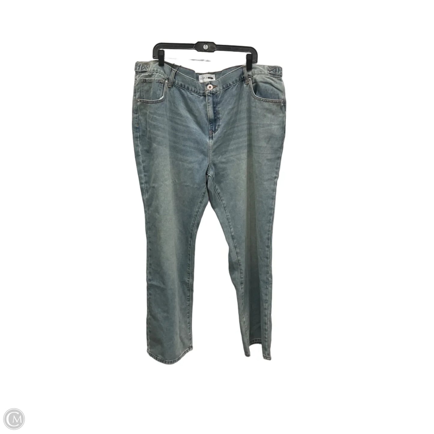 Jeans Straight By Fashion Nova In Blue Denim, Size: 20