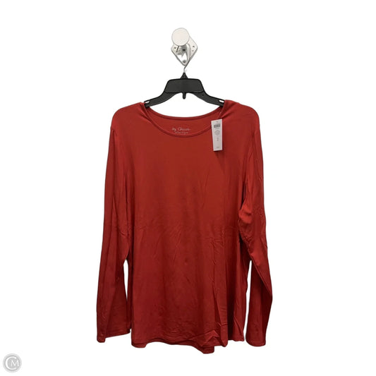 Top Long Sleeve By Chicos In Orange, Size: 3x