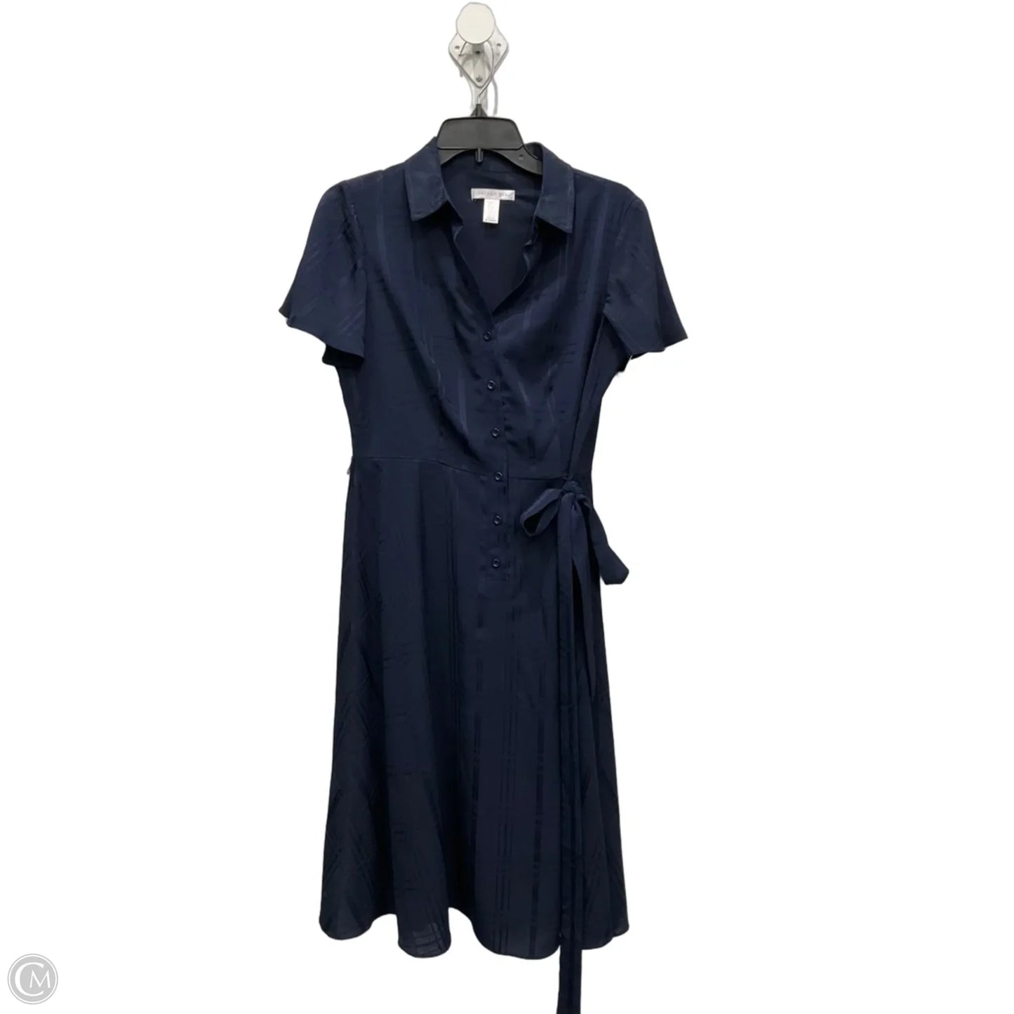 Dress Casual Midi By London Times In Navy, Size: M