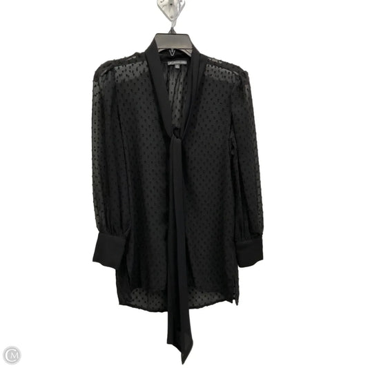Top Long Sleeve By Adrianna Papell In Black, Size: Xs