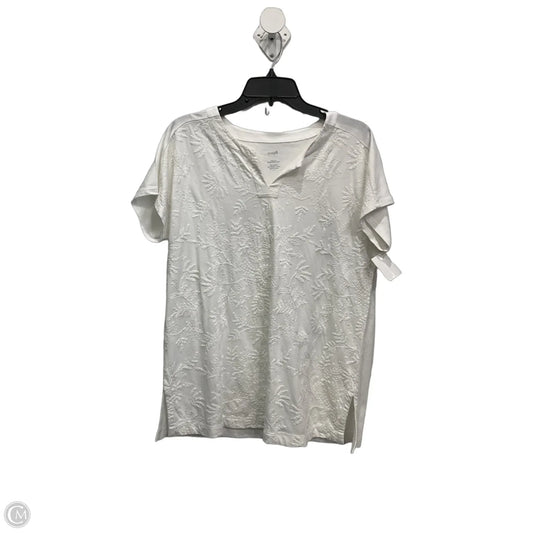 Top Short Sleeve By Pure Jill In White, Size: S