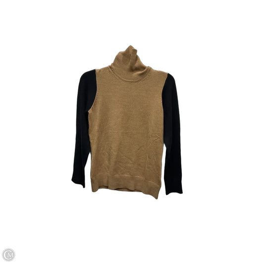 Top Long Sleeve By French Connection In Black & Brown, Size: L