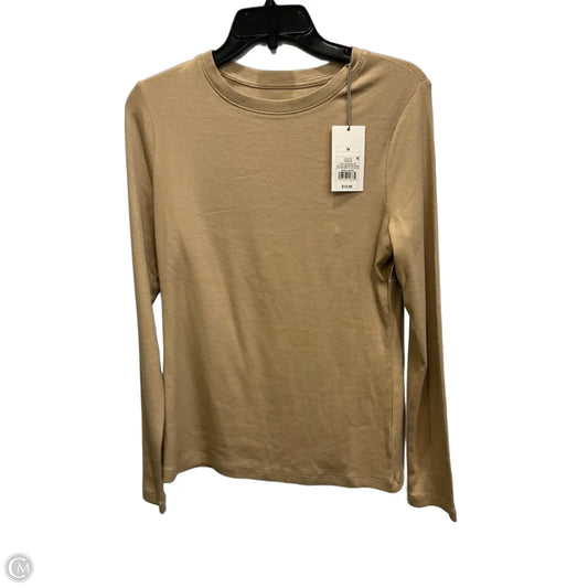 Top Long Sleeve By A New Day In Tan, Size: M
