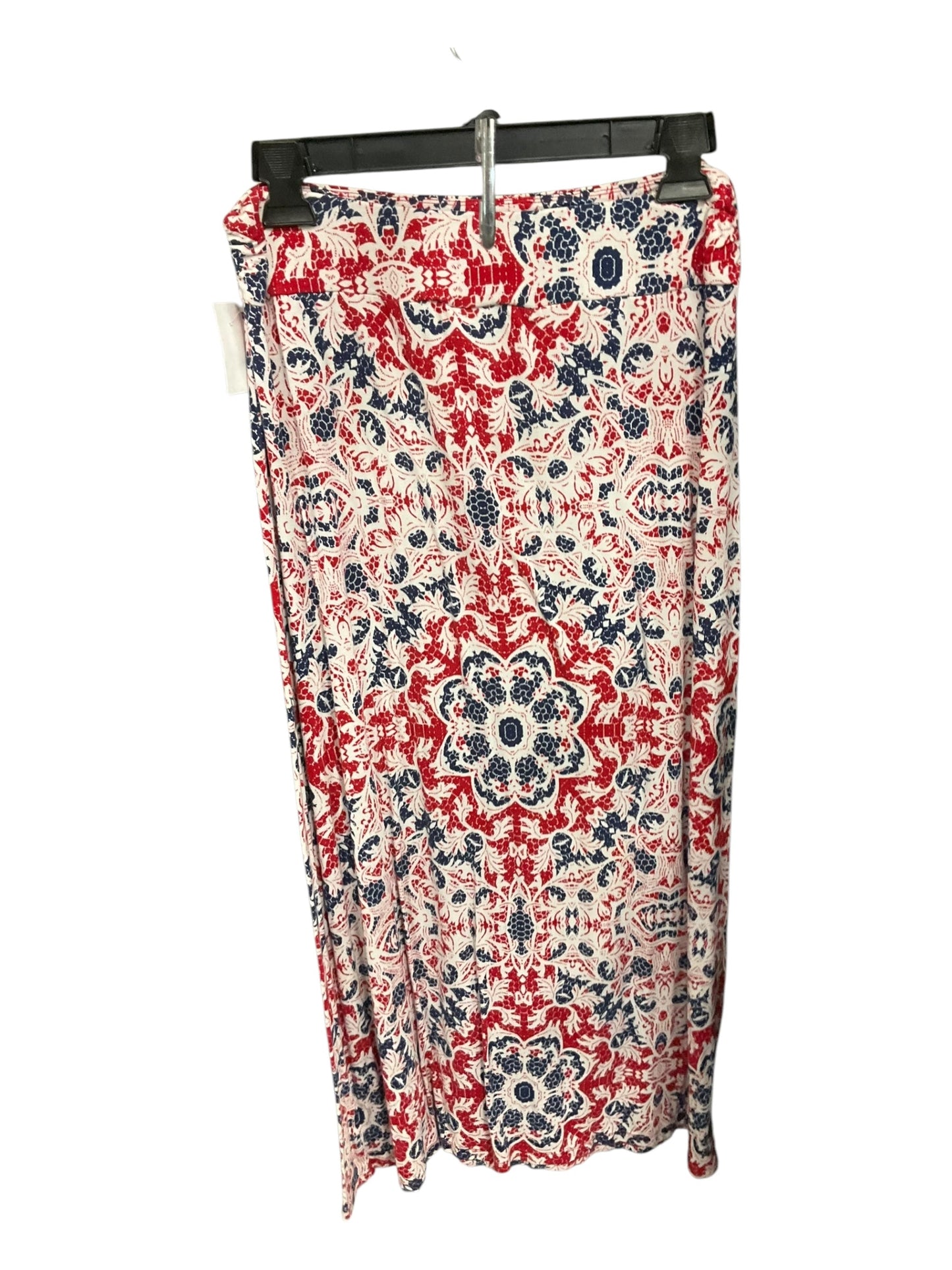 Skirt Maxi By Liz Claiborne In Red & White, Size: M