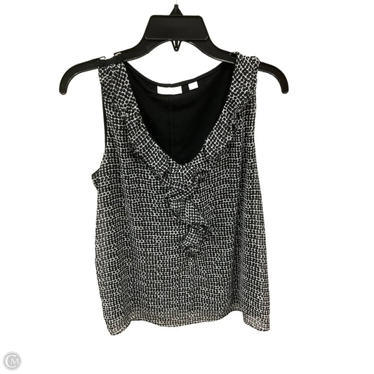 Top Sleeveless By New York And Co In Black & White, Size: S