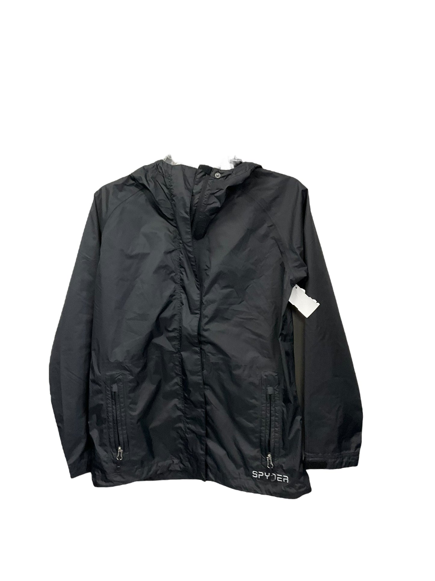 Jacket Windbreaker By Spyder In Black, Size: S