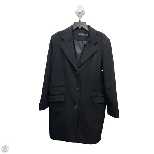 Coat Wool By Lauren By Ralph Lauren In Black, Size: 16