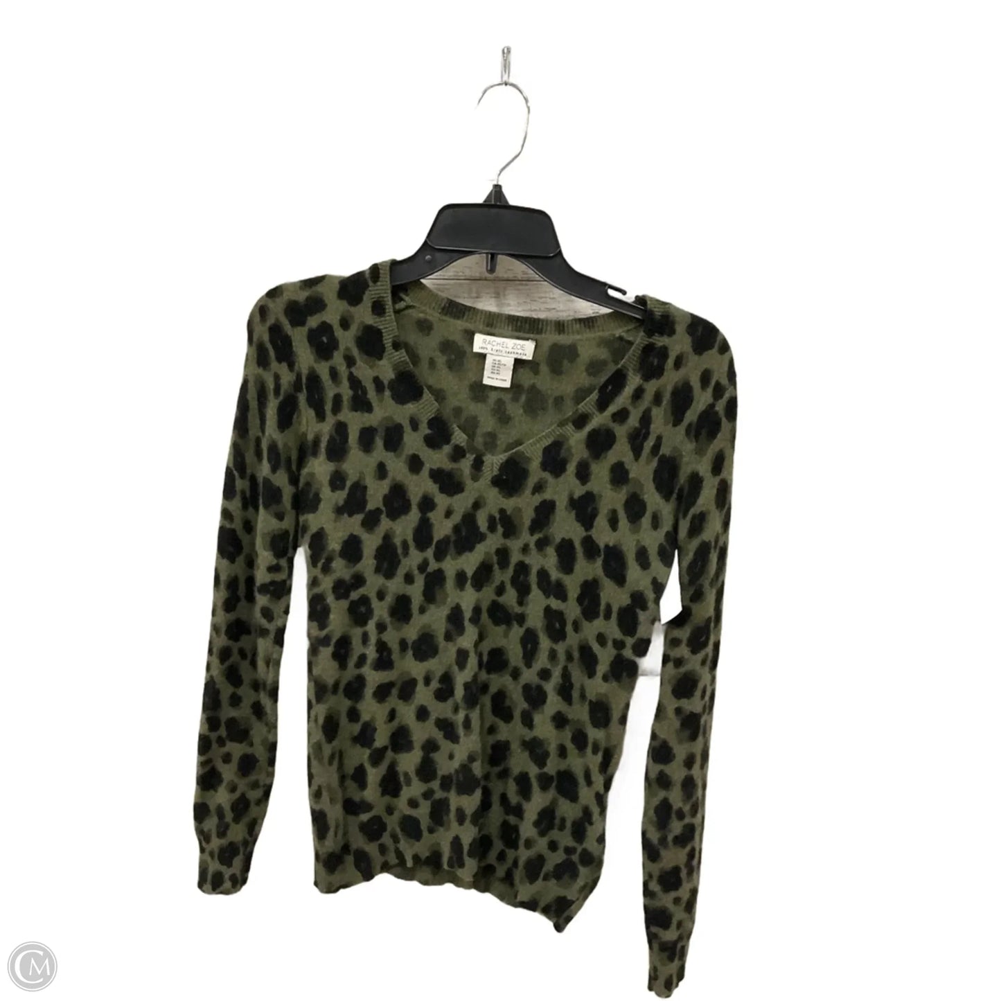 Sweater By Rachel Zoe In Black & Green, Size: Xs