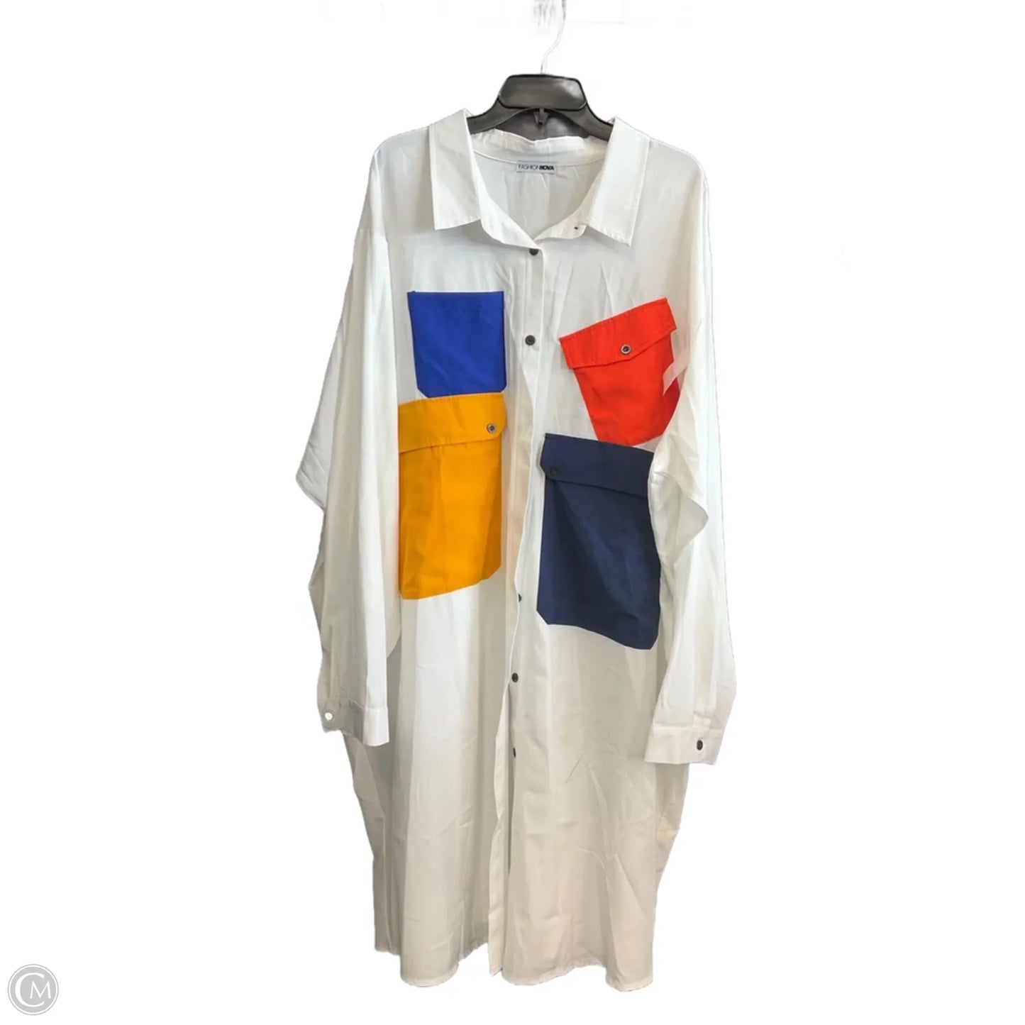 Dress Casual Maxi By Fashion Nova In Multi-colored, Size: 3x