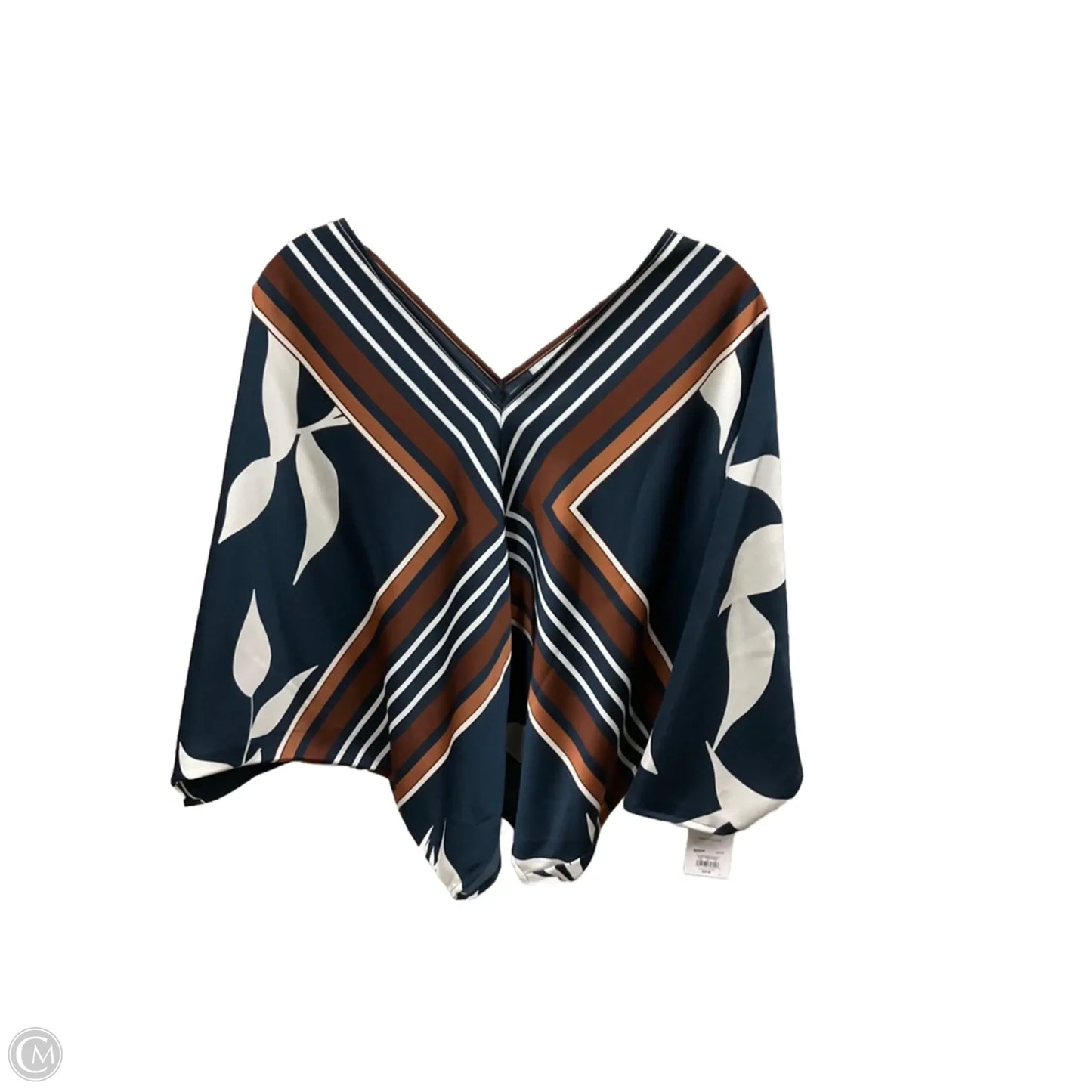 Top Short Sleeve By Nine West In Multi-colored, Size: Xs