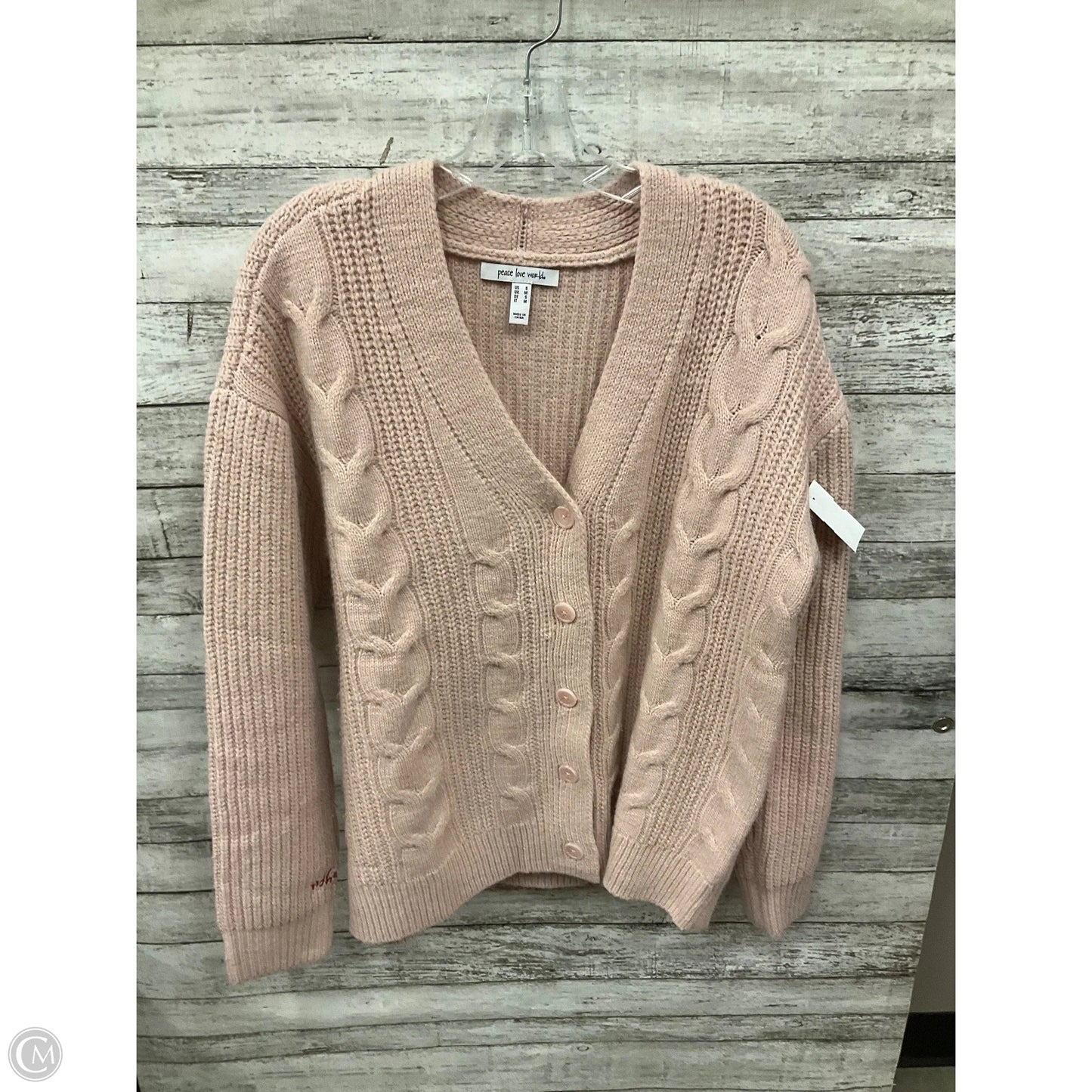 Cardigan By Peace Love World In Pink, Size: S