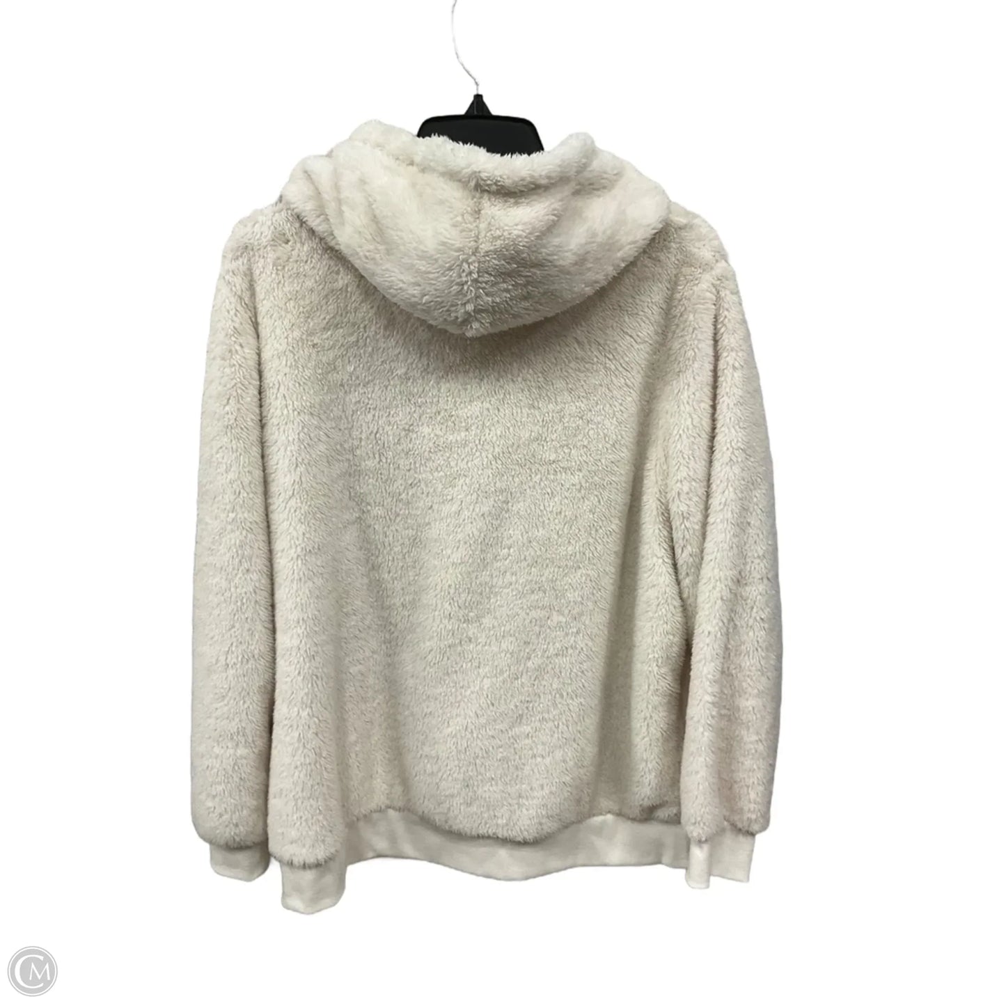 Sweatshirt Hoodie By Gilli In Cream, Size: Medium