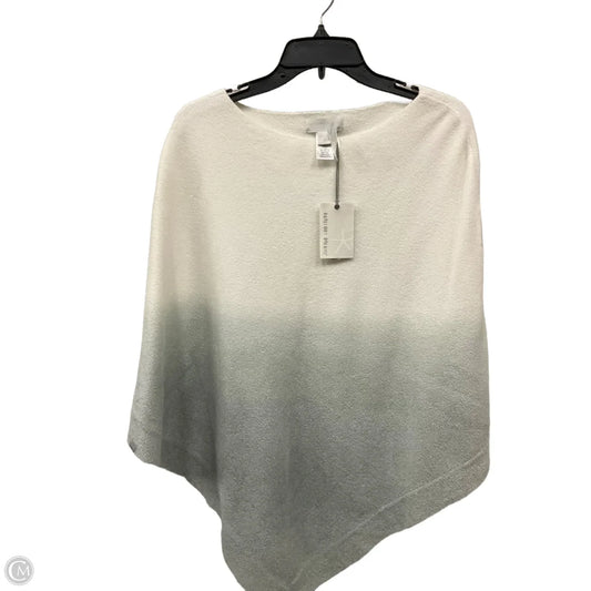 Poncho By Barefoot Dreams In Green & White, Size: Osfm