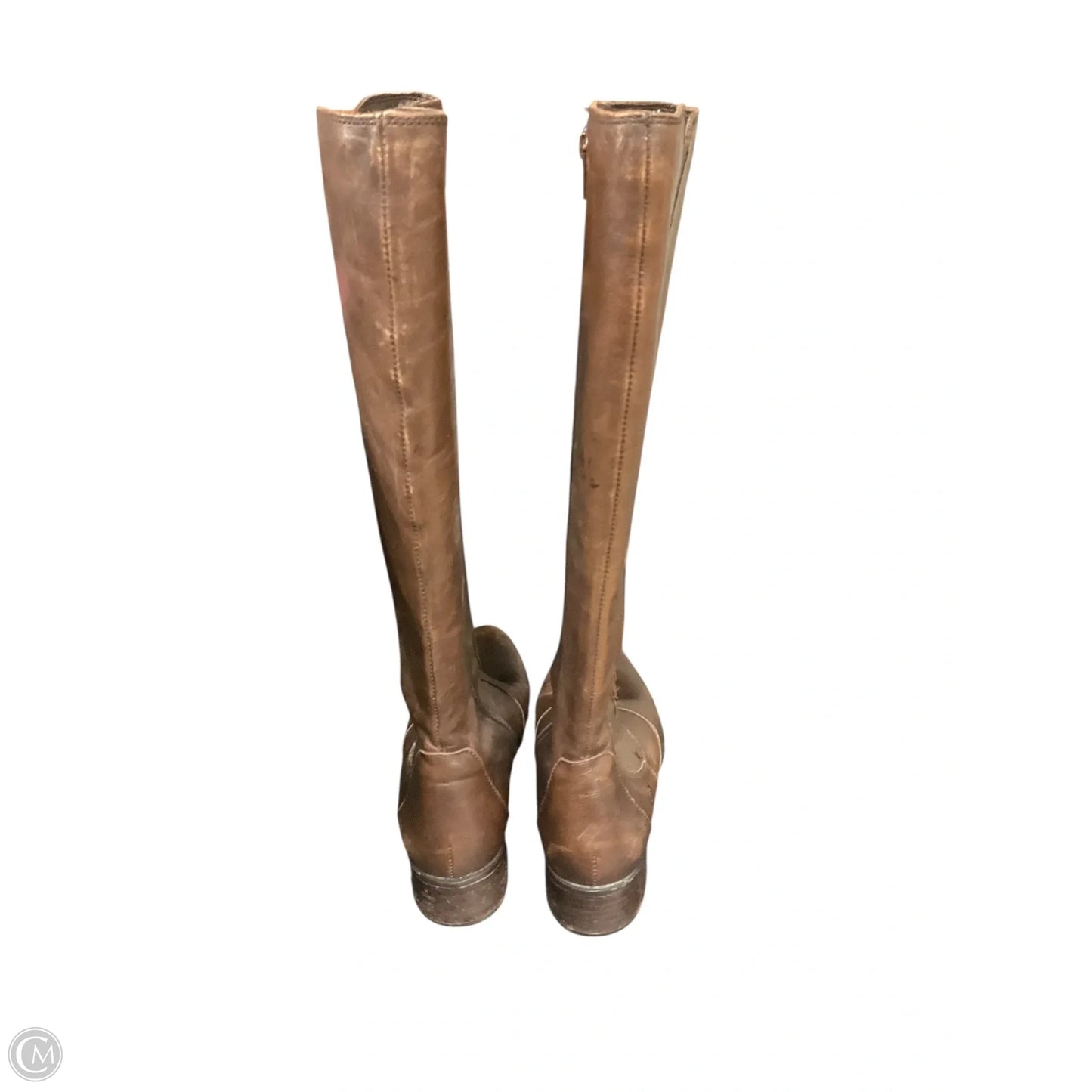 Boots Mid-calf Heels By Born In Brown, Size: 8