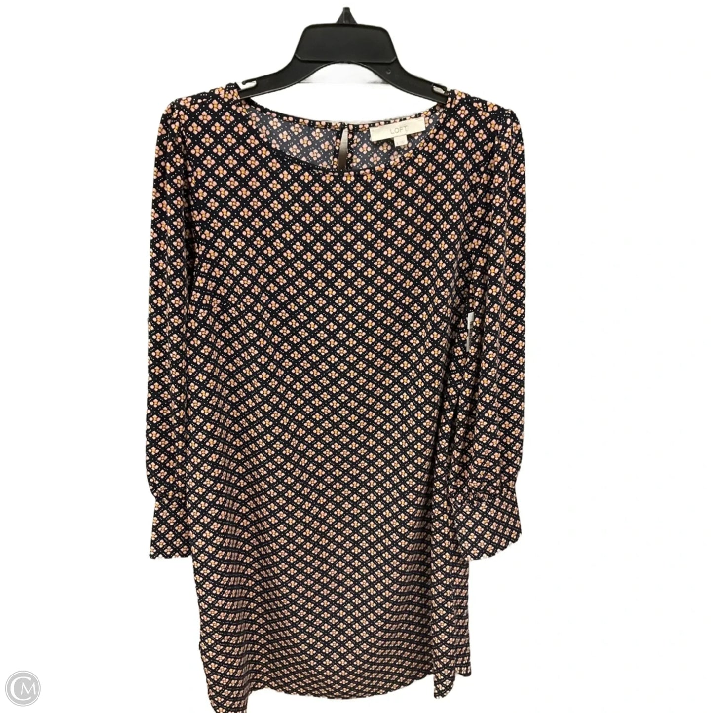 Dress Casual Midi By Loft In Floral Print, Size: L