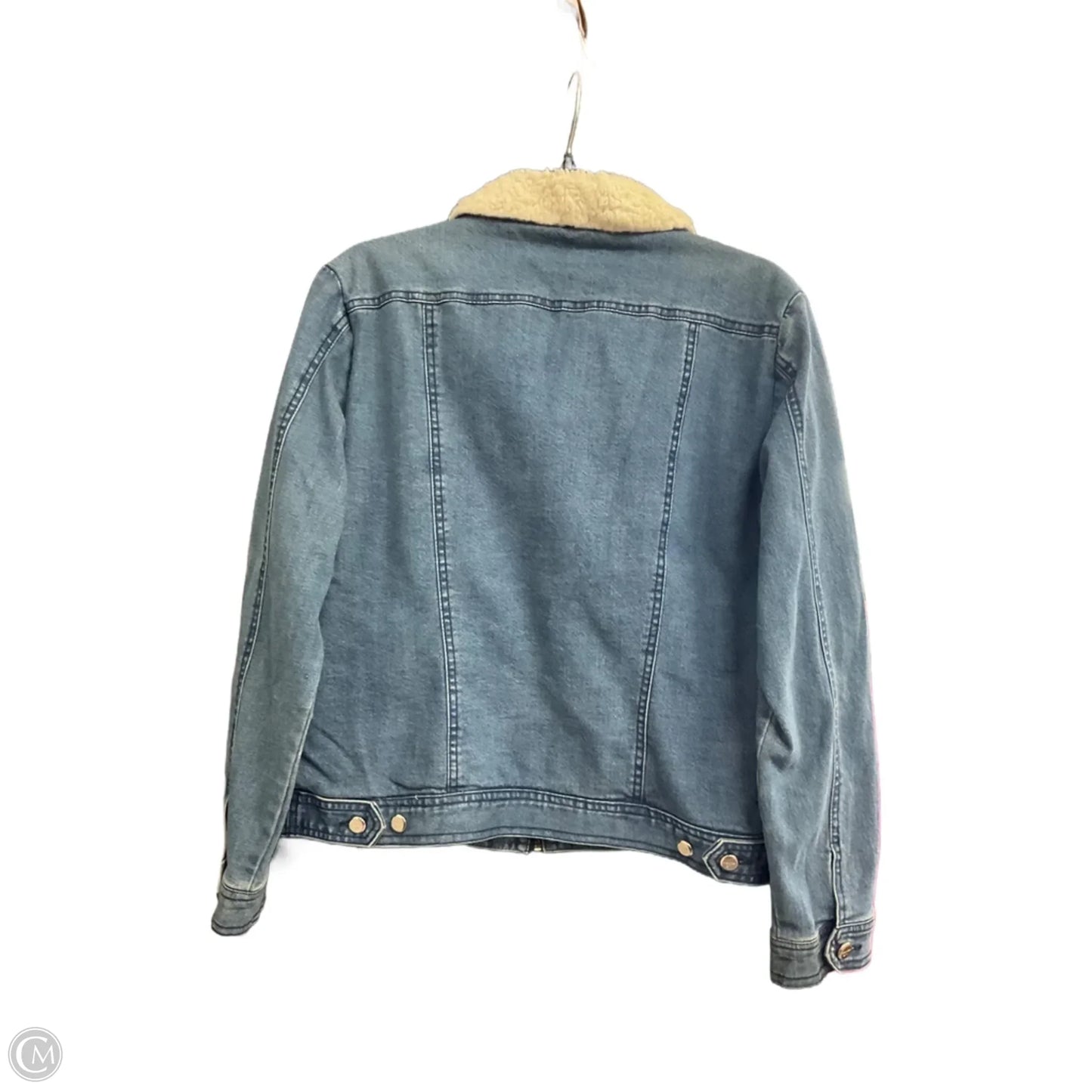 Jacket Denim By Madden Girl In Blue Denim, Size: Xl